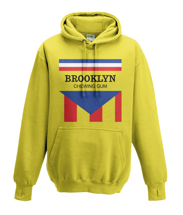brooklyn chewing gum kids hoodie yellow