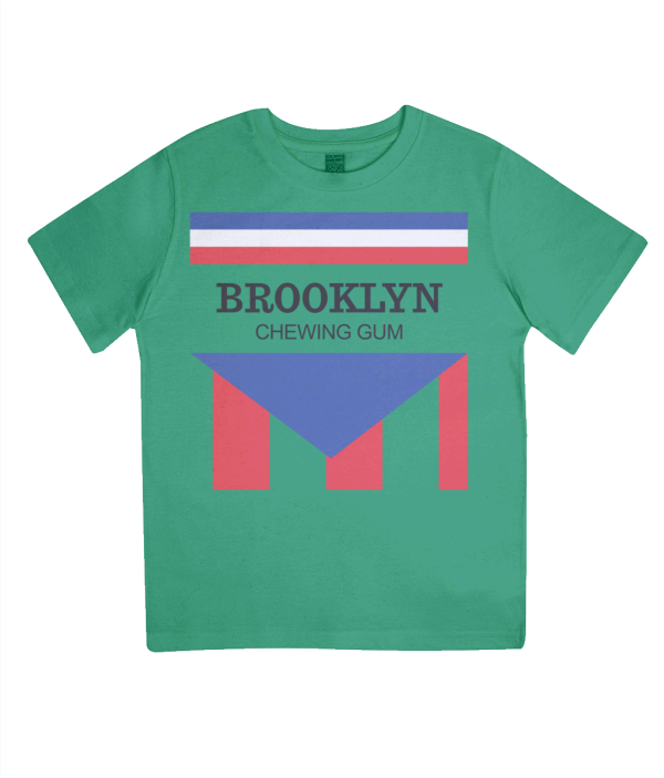 brooklyn chewing gum kids t-shirt green