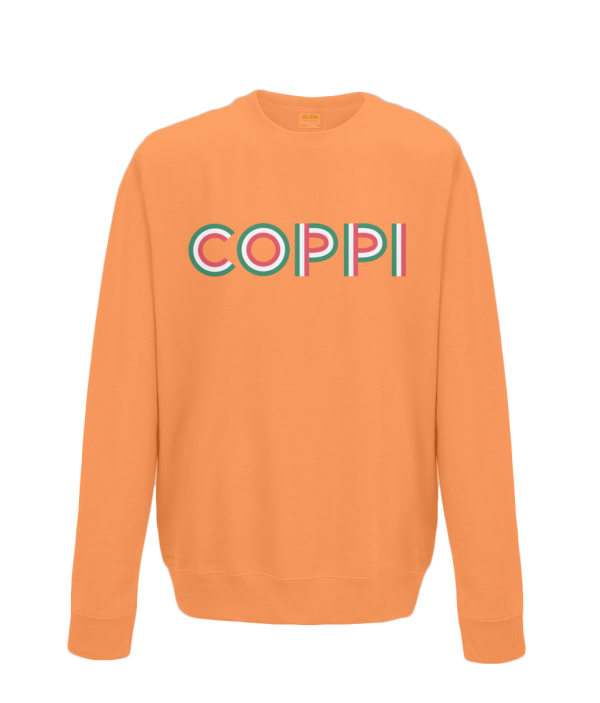 Fausto Coppi kids sweatshirt orange