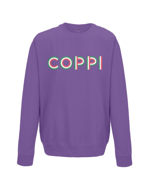 Fausto Coppi kids sweatshirt purple