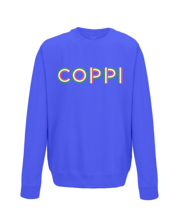 Fausto Coppi kids sweatshirt royal blue