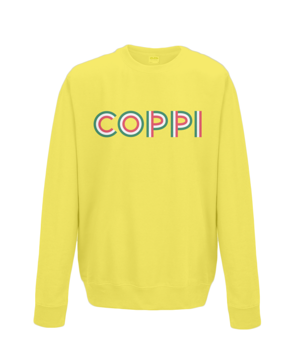 Fausto Coppi kids sweatshirt yellow