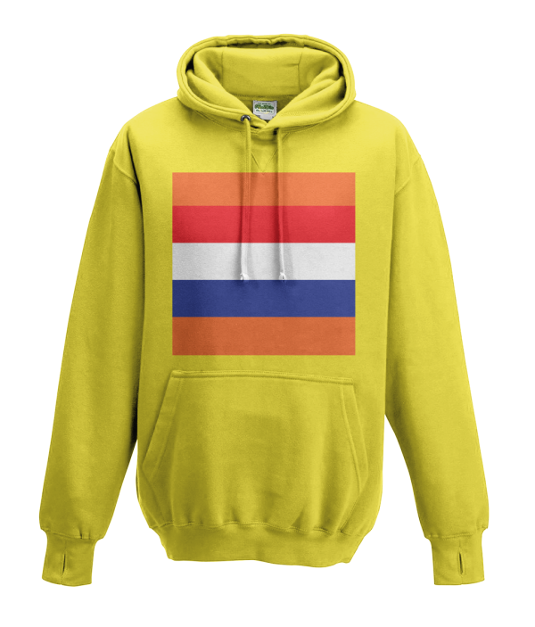 dutch cycling kids hoodie yellow