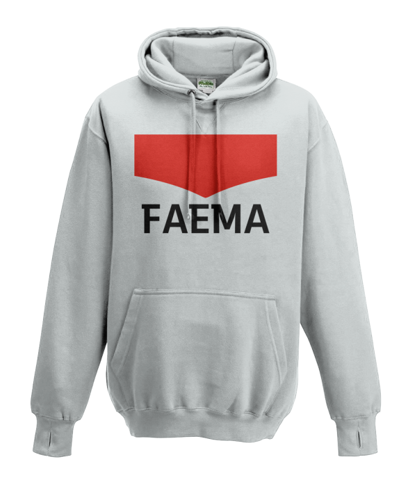 faema kids cycling hoodie grey