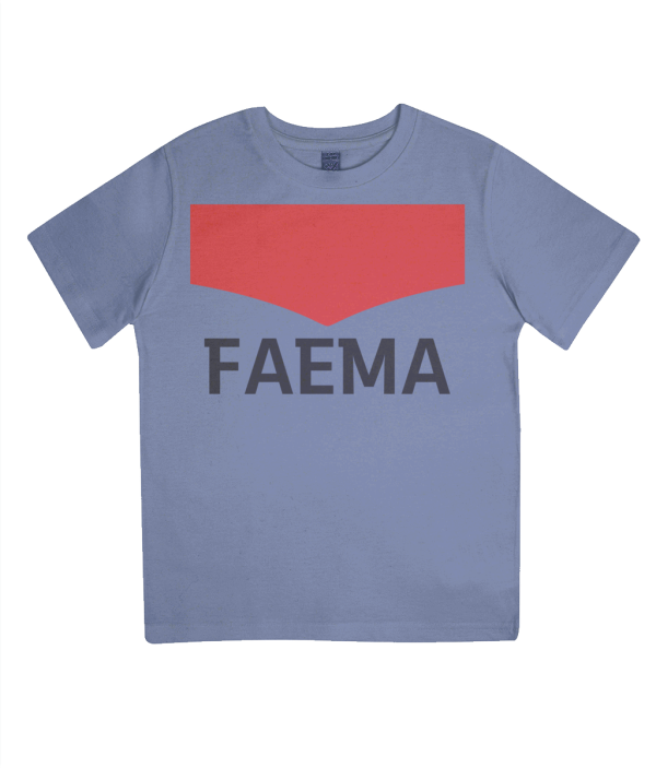 faema kids cycling t-shirt - blue
