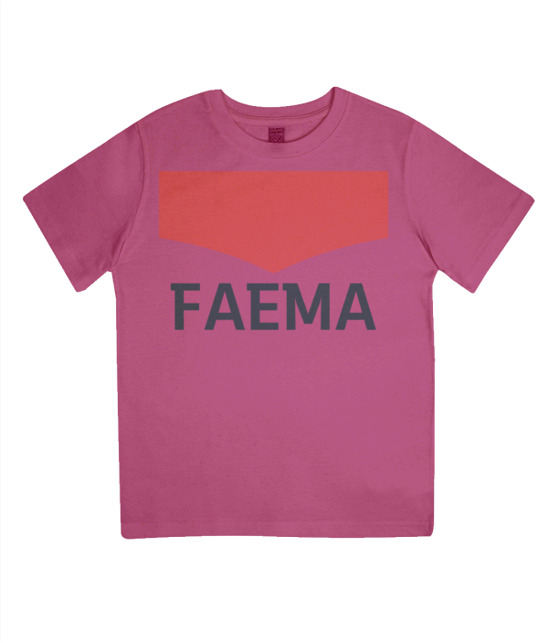 faema kids cycling t-shirt - pink