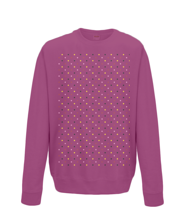 grand tours dots sweatshirt burgundy