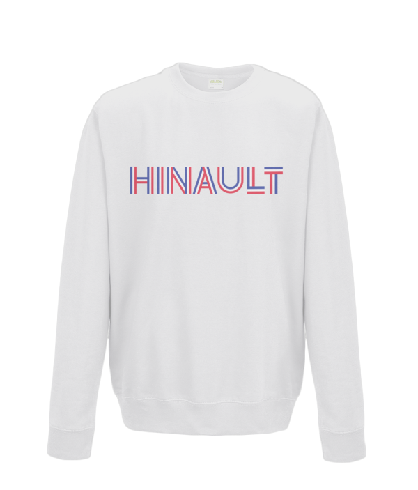hinault kids cycling sweatshirt white