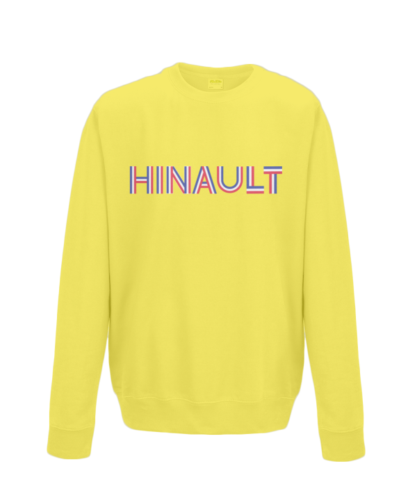 hinault kids cycling sweatshirt yellow