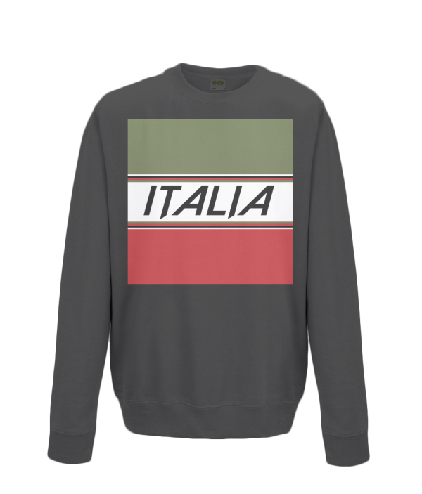 italia cycling kids sweatshirt black