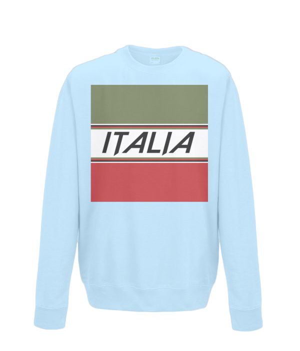 italia cycling kids sweatshirt light blue