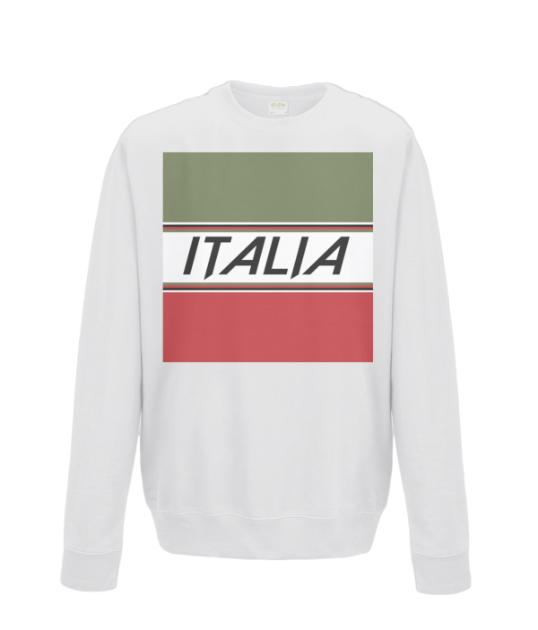 italia cycling kids sweatshirt white