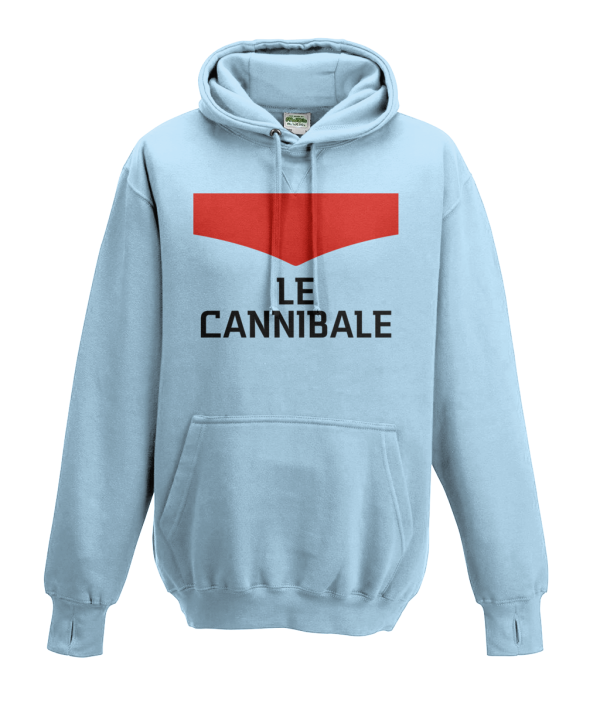 le cannibale eddy merckx hoodie - light blue