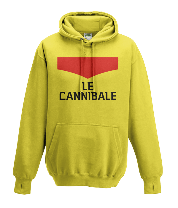 le cannibale eddy merckx hoodie - yellow