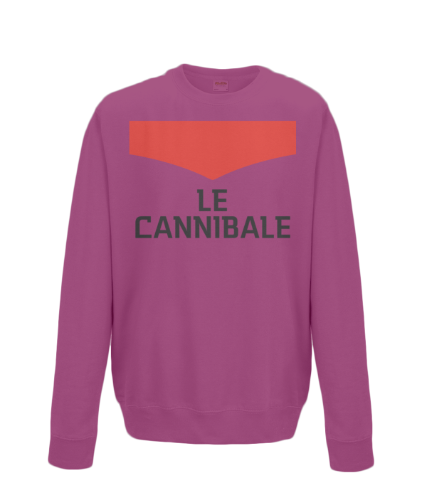 le cannibale kids cycling sweatshirt burgundy