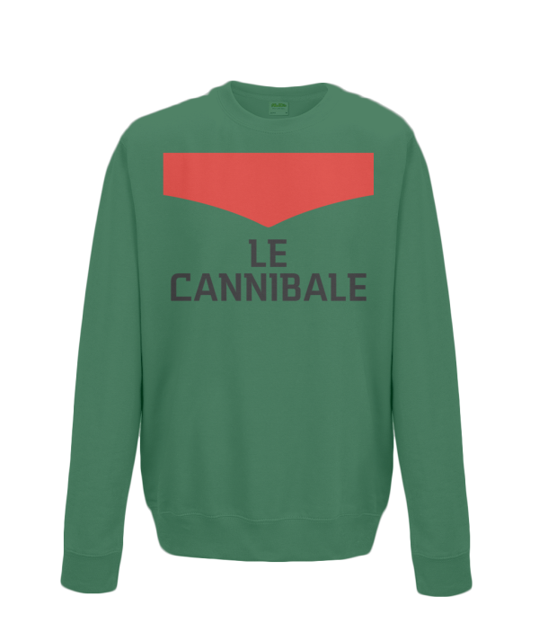 le cannibale kids cycling sweatshirt green