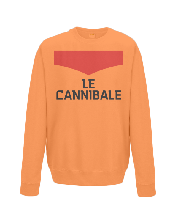 le cannibale kids cycling sweatshirt orange