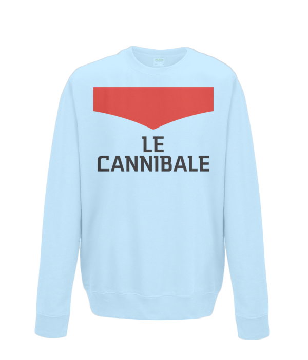 le cannibale kids cycling sweatshirt light blue
