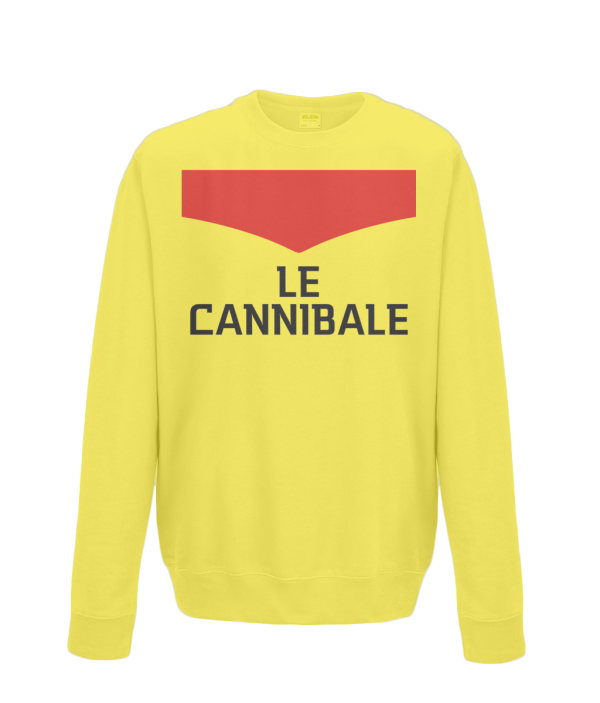 le cannibale kids cycling sweatshirt yellow