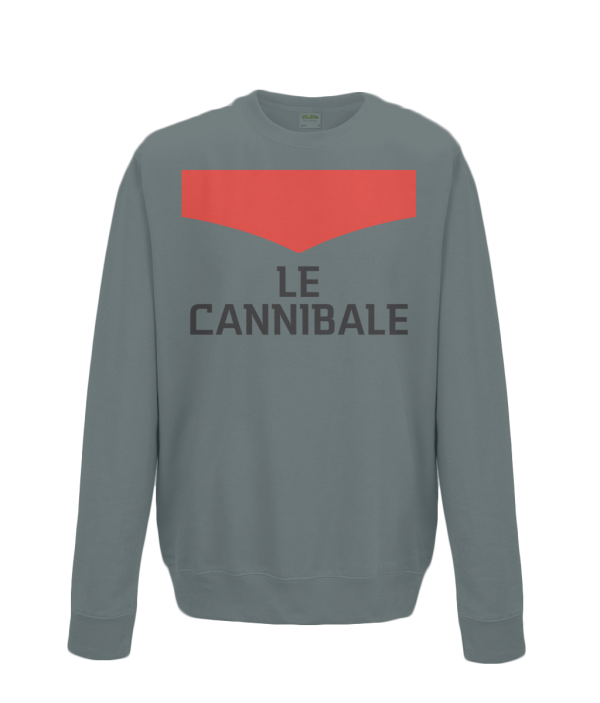le cannibale kids cycling sweatshirt charcoal