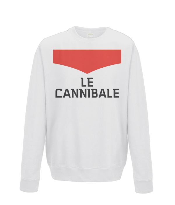 le cannibale kids cycling sweatshirt white