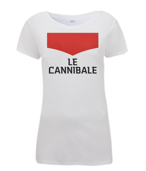 le cannibale women's cycling t-shirt white