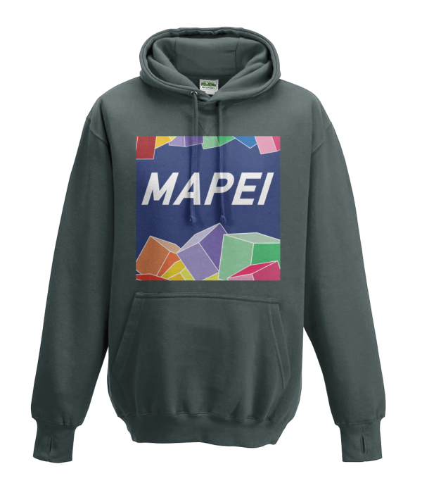 mapei kids cycling hoodie charcoal