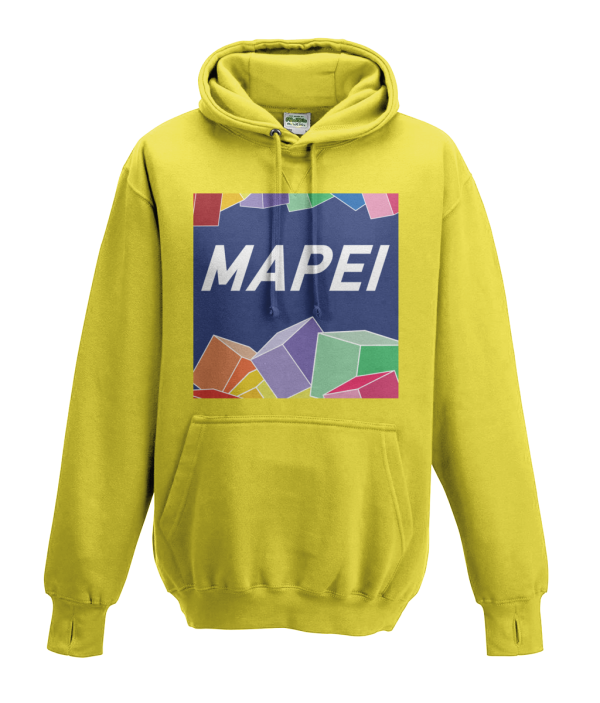 mapei kids cycling hoodie yellow