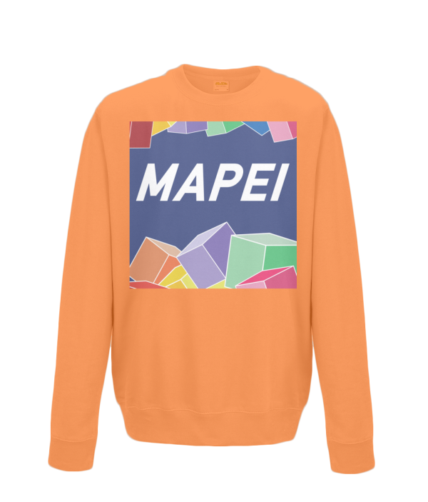 mapei kids cycling sweatshirt orange