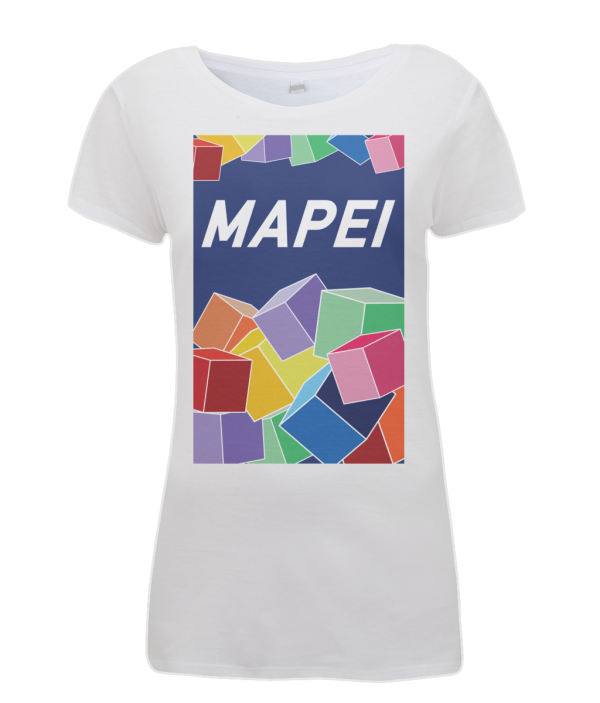 mapei women's cycling t-shirt white
