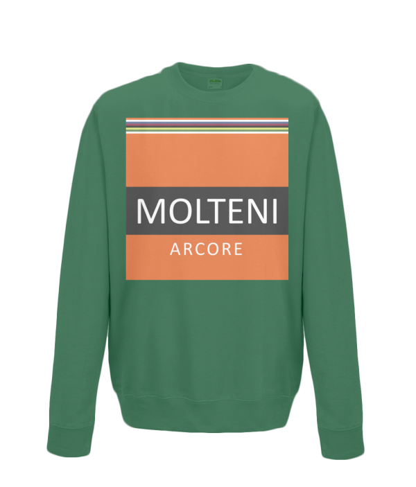 molteni kids cycling sweatshirt green