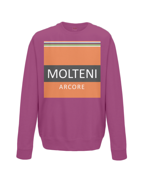 molteni kids cycling sweatshirt burgundy