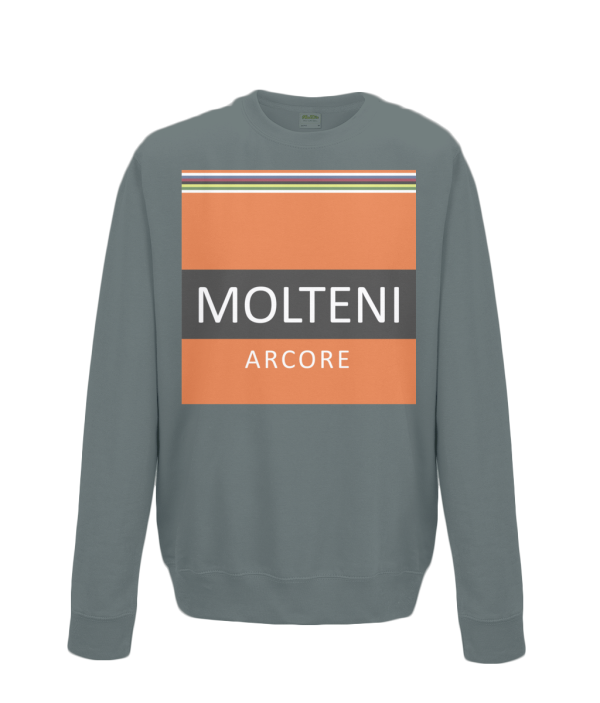 molteni kids cycling sweatshirt charcoal