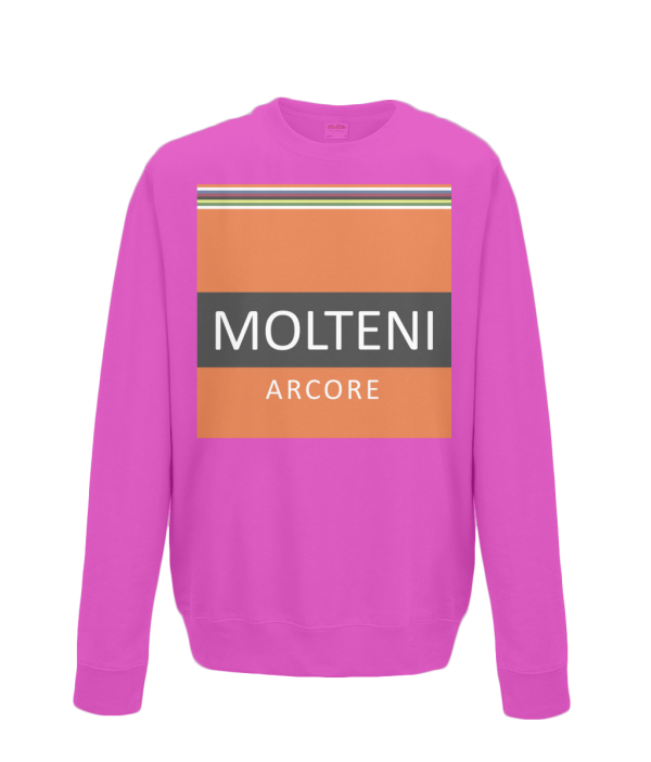 molteni kids cycling sweatshirt pink