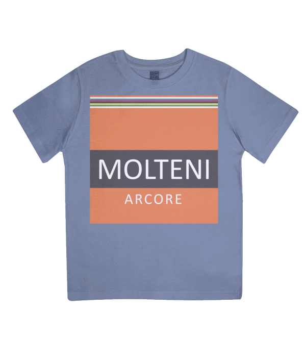 molteni cycling t-shirt for kids - blue