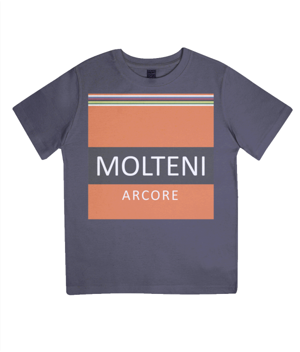 molteni cycling t-shirt for kids - navy