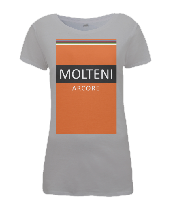 molteni women's cycling t-shirt grey