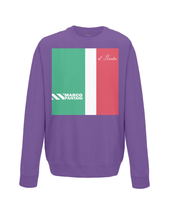 marco pantani kids sweatshirt purple