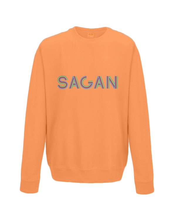 sagan kids cycling jumper orange