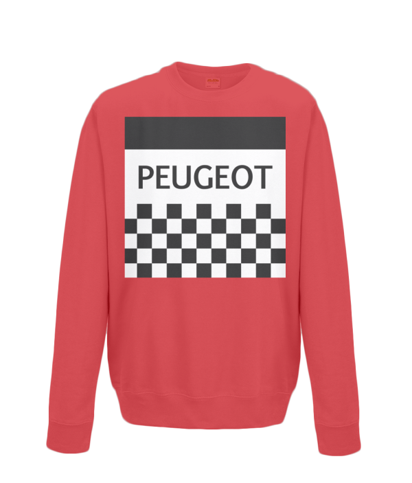 peugeot kids cycling jumper red