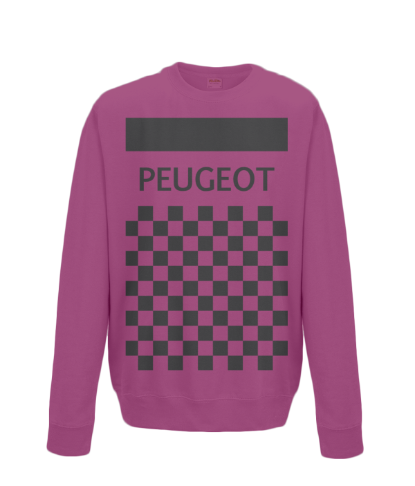 peugeot cycling sweatshirt burgundy