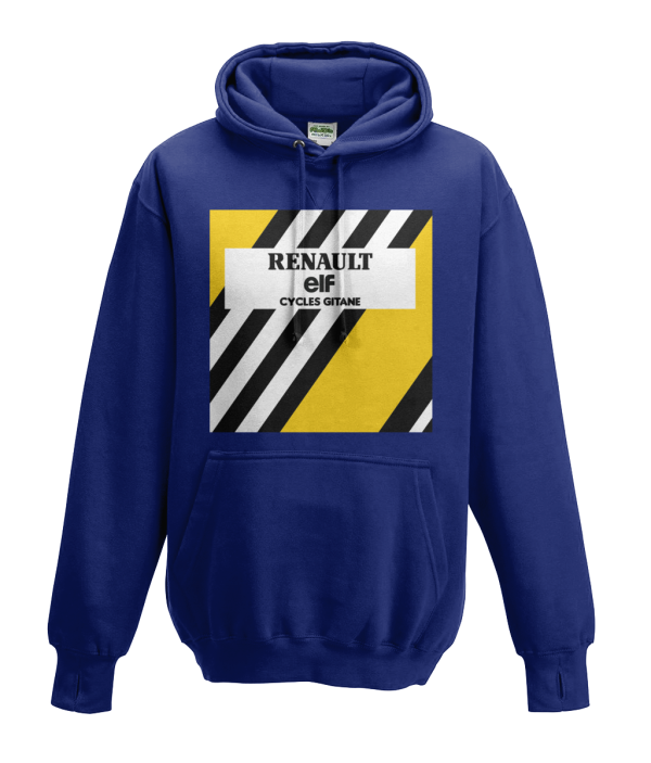 renault cycling hoodie - blue