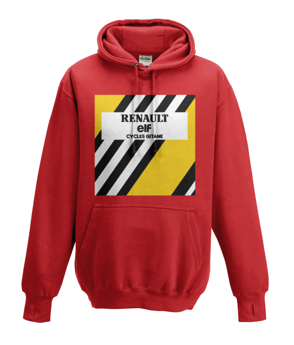 renault cycling hoodie - red