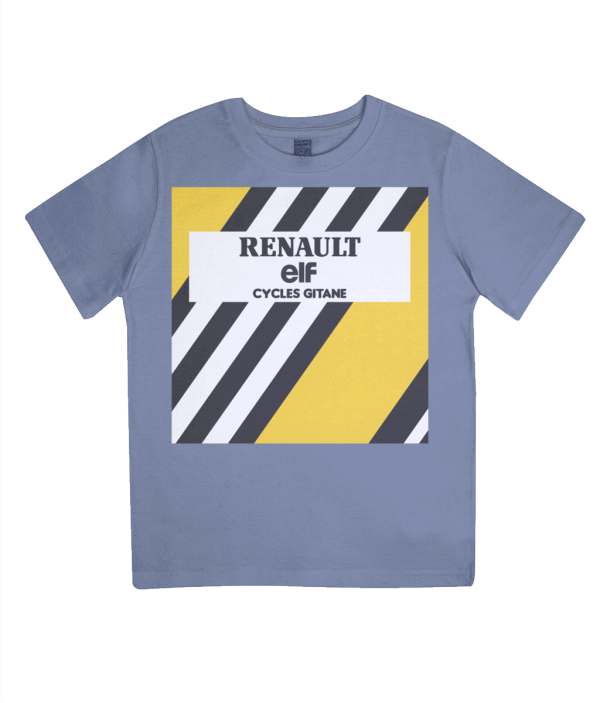 renault kids cycling t-shirt blue