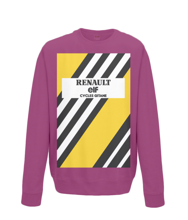 renault cycling sweatshirt burgundy