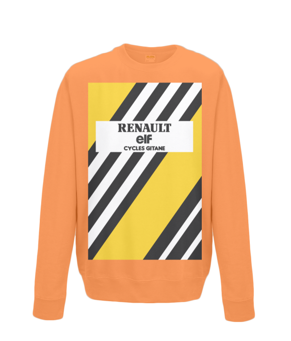 renault cycling sweatshirt orange