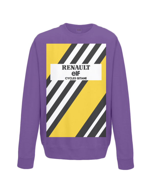 renault cycling sweatshirt purple