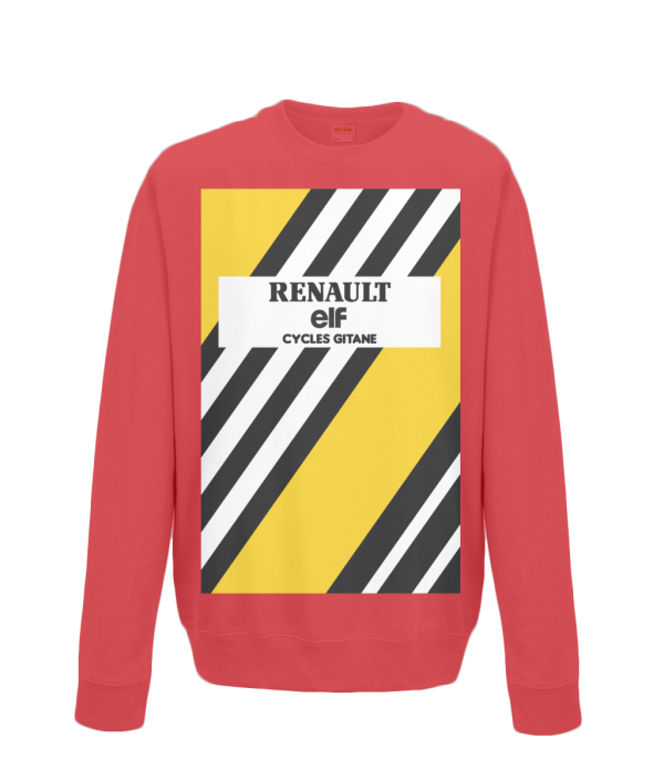 renault cycling sweatshirt red