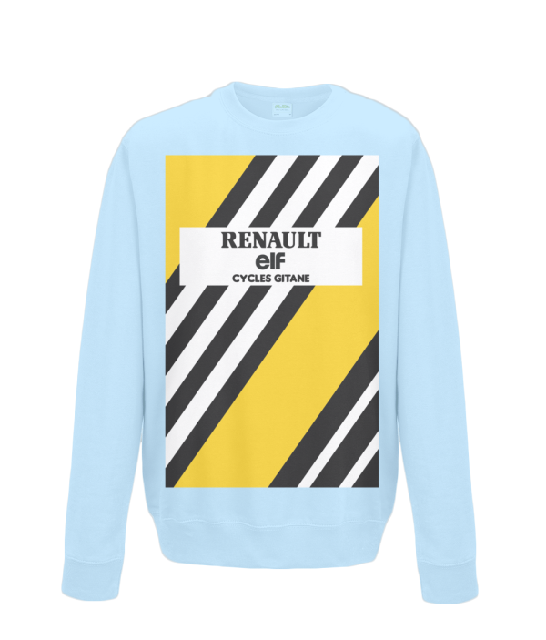 renault cycling sweatshirt light blue