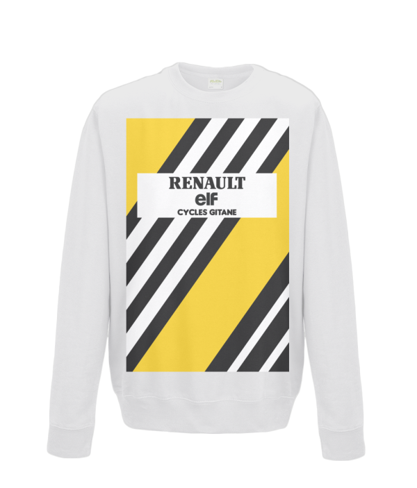 renault cycling sweatshirt white